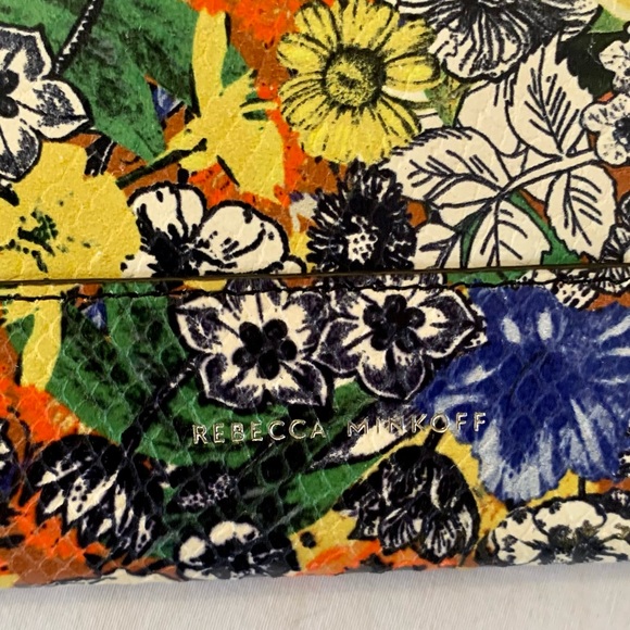 New Floral Rebecca Minkoff Leo Envelope Clutch!!! - Picture 3 of 12